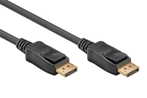 Goobay DisplayPort 2.0 cable Ultra HD 8K/60Hz, black, 1.00 meter