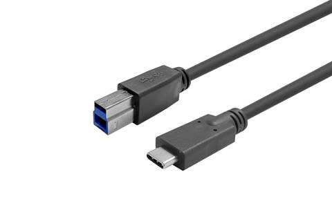 Vivolink Pro USB-C til USB-B cable (han - han), 12.50 meter