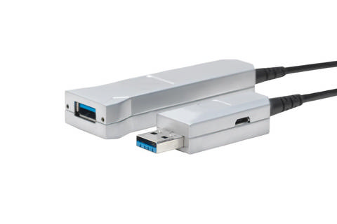 Vivolink Pro Optical USB-A til USB-A forlængerkabel (han - hun), 20.00 meter