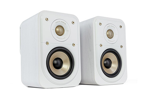 Polk Audio Signature Elite ES10 bookshelf speaker, white,  1 pair