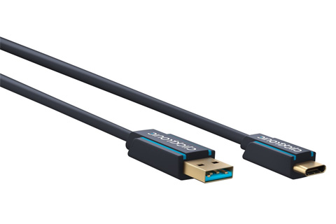 Clicktronic USB 3.2 Gen 1 kabel, Type A til Type C