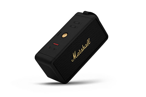 Marshall Middleton portable bluetooth speaker, black and brass