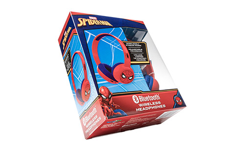 Tech2Go Bluetooth headphones with Spiderman
