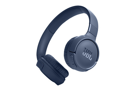 JBL Tune 520BT wireless on-ear headphones, blue