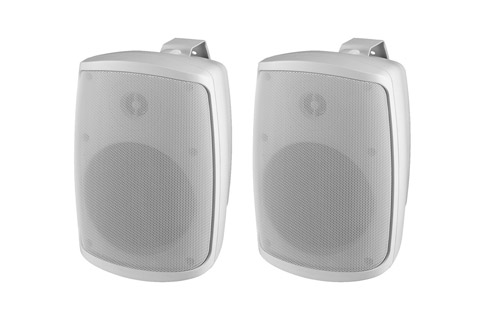 Monacor WALL-04T/WS PA-högtalare, vit,  1 par