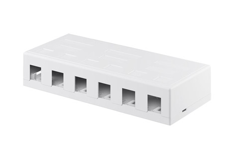 Keystone Snap-in Patchpanel - Tomt hus 6 port