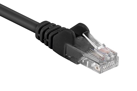 Goobay Network cable, Cat 5e UTP, black