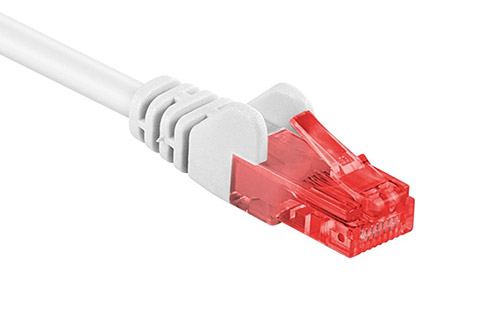 Network cable, Cat 6 UTP, white