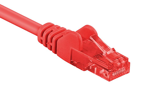 Network cable, Cat 6 UTP, red