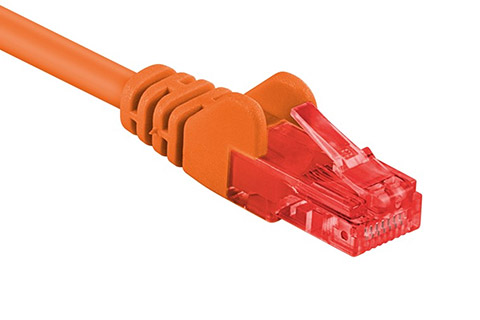 Network cable, Cat 6 UTP, orange