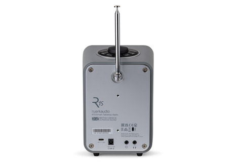 Ruark Audio R1S, Mid Grey with Walnut grille