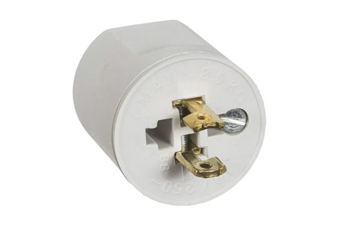 LK Lamp plug without earth connection, grey