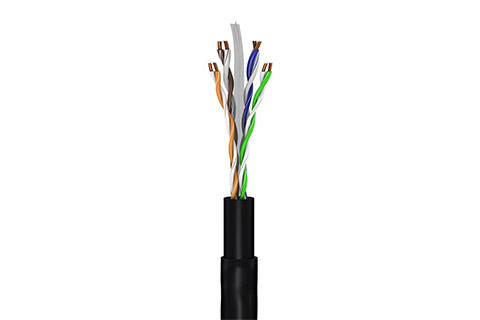 Goobay Network cable, Cat 6 UTP, outdoor, black