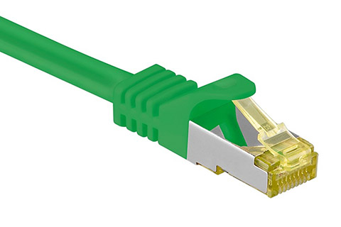 Goobay Network cable, CAT 7, green