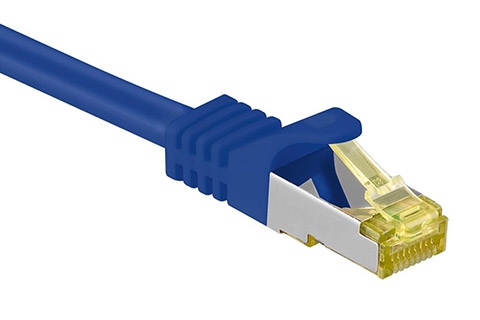 Goobay Network cable, CAT 7, blue