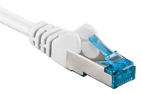 Network cable, Cat 6a S/FTP, white