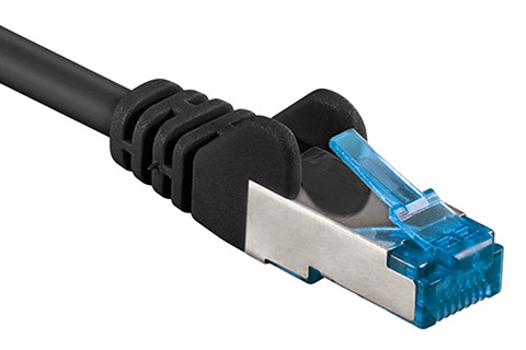 Goobay Network cable, Cat 6a S/FTP, black