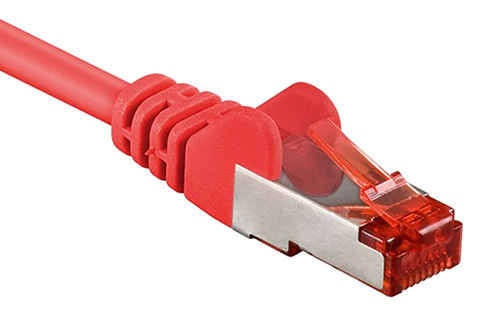 Goobay Network cable, Cat 6 S/FTP, red