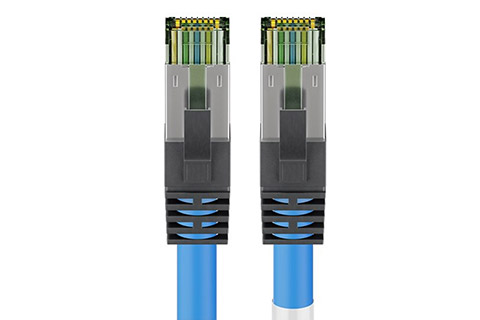 CAT 8.1 S/FTP RJ45 ethernet cable, blue | 3 meter