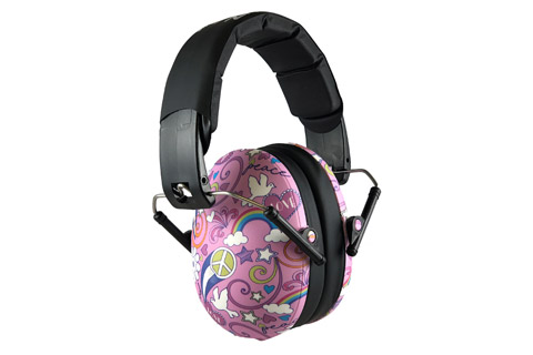 Baby BanZ Kidz Earmuffs with pattern, 3-10 years | peace incl. case