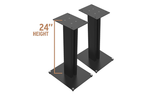 Klipsch KS-24 speaker floor stand, black,  1 pair