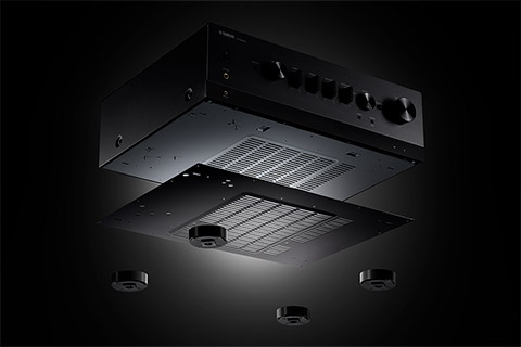 Yamaha R-N1000A stereo amplifier, black