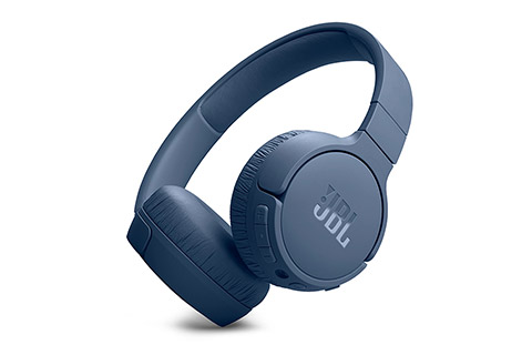 JBL Tune 670NC wireless on-ear headphones, blue