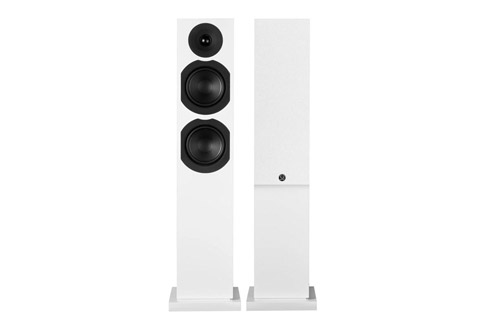 System Audio Saxo 40 Floor speaker, white satin, returned product with minor surface scratches,  1 pair