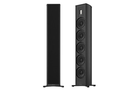 PIEGA Premium 701 Wireless Gen2 active floorstanding speakers, black anodized alu, black fabric grill,  1 pair