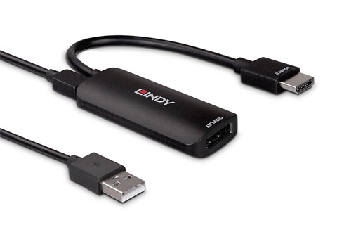 Lindy HDMI til Displayport konverter