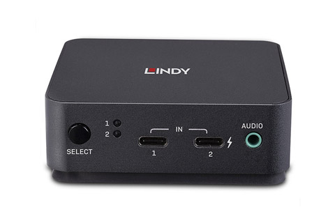 Lindy 2 Port USB-C  DisplayPort 1.2 KVM Switch