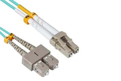 MicroConnect LC-SC multimode duplex OM3 fiber optisk kabel | 7 meter