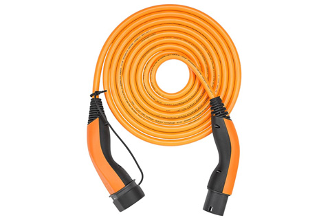 LAPP Elbil type 2 spiral ladekabel 3 faset (32A/ 22 kW), orange