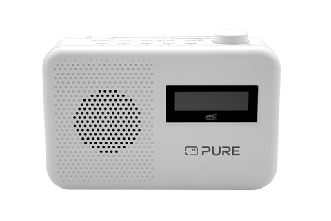Pure Elan One2 Portable FM/DAB+ Radio with Bluetooth, Cotton White