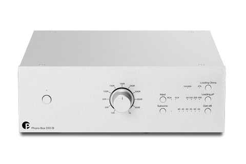 Pro-Ject Phono Box DS3 B Balanced MM/MC phono pre-amplifier, silver