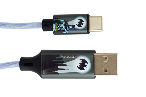 USB-C til USB-A Light up kabel Batman