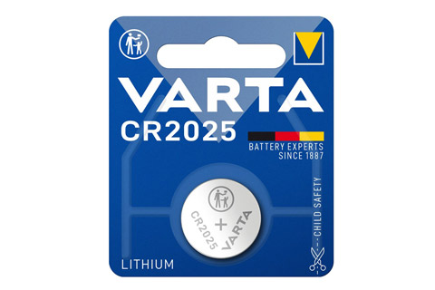 knapcelle batteri CR2025