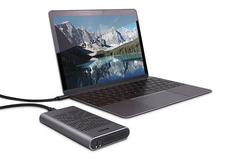 Harddisk kabinet, USB 3.2 Gen 2x2 Dual M.2 NVMe SSD lifestyle