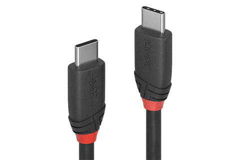 Black line USB 3.1 kabel, Type-C