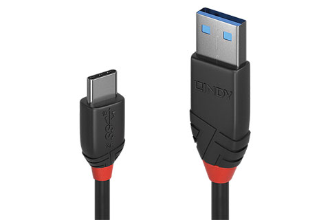 Black line USB C til A 3.1 - 1