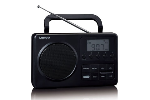 Lenco MPR-035BK Mono FM-radio, svart