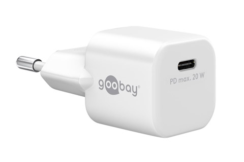 USB-C charger (20W PD), white