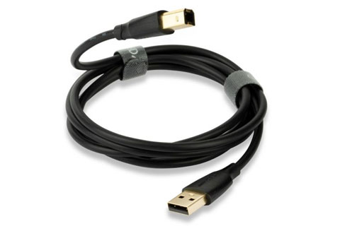 QED Connect USB-A till USB-B-kabel (hane - hane) | 0,75 meter