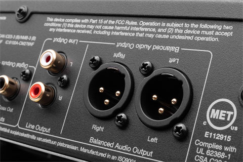 Cambridge Audio CXN100 musik streamer og DAC bagside