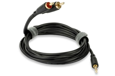 QED Connect  stereo 3.5 Jack - 2x Phono RCA audio cable | 3 meter