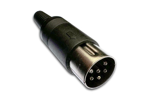 DIN 6-pin plug