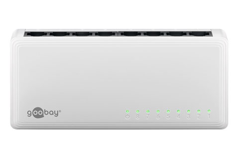 Netværks Gigabit Switch, 8 Port, 10/100/1000 Mbps