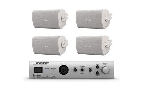 BOSE Pro AudioPack Pro S4W hvid højttlaer med forstærker
