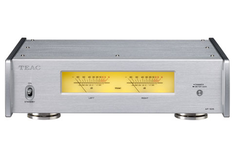Teac AP-505 stereo forstærker front silver