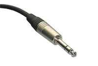 6,3 mm. Jack stereo unbalanced audio cable icon